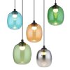 Minara NOWA LED Hängeleuchte mit mehrfarbigem Glasschirm aus Metall 3300 Lumen 3000 Kelvin IP20