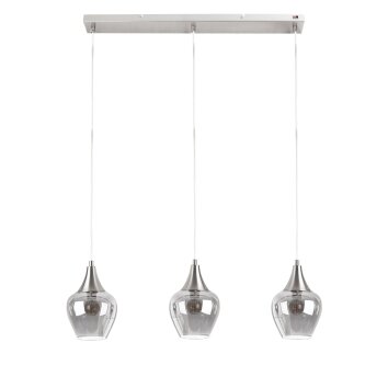 NOWA Drop Pendelleuchte 3-flammig E14 klare Glasschirme ø 15 cm, Länge 15 cm