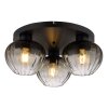 NOWA Toy 3-flammige Deckenleuchte E27 rauchfarbener Glasschirm Ø 45 cm IP20