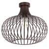 Mateo Metallkäfig-Deckenleuchte rostfarben E27 IP20 bis 40 Watt für Esszimmer und Wohnzimmer