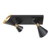 Steinhauer Preto eckiger Deckenspot 2-flammig mit drehbaren Spots GU10 IP20 modern
