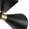 Steinhauer Preto eckiger Deckenspot 2-flammig mit drehbaren Spots GU10 IP20 modern