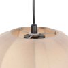 Steinhauer Sable Esstisch-Pendelleuchte, cremefarbener Stoffschirm, 25 cm, modern