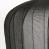 Steinhauer Sable runde Pendelleuchte mit schwarzem Stoffschirm, E27, dimmbar, Länge 45 cm, IP20
