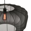 Steinhauer Sable Pendelleuchte Hängeleuchte schwarzer Stoffschirm Länge 60 cm