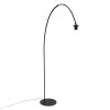 Steinhauer Curve Bogenlampe dimmbar mit Schalter, mit Rundfuß, 210 cm, modern