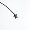 Steinhauer Curve Bogenstehlampe, Bogenlampe mit weißem Stoffschirm, E27, IP20