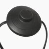 Steinhauer Curve Bogenstehlampe mit braun-schwarzem Holzschirm, E27 und Schalter