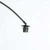 Steinhauer Curve Bogenstehlampe mit braun-schwarzem Holzschirm, E27 und Schalter