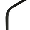 Steinhauer Zig-Zag Metall-Bogenstehlampe mit Holzschirm Naturfarben-Schwarz 173 cm