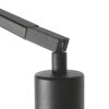 Steinhauer Zig-Zag Metall-Bogenstehlampe mit Holzschirm Naturfarben-Schwarz 173 cm