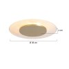 Steinhauer Lido LED dimmbare Deckenleuchte goldene Metall-Deckenleuchte modern