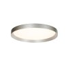 Steinhauer flache runde LED Deckenleuchte Flady, silber, dimmbar, 2700 Kelvin warmweiß