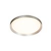 Steinhauer flache runde LED Deckenleuchte Flady, silber, dimmbar, 2700 Kelvin warmweiß