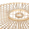 Steinhauer Solva moderne Bogenstehlampe mit braunem Holzschirm, dimmbar, E27