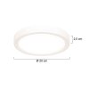 Steinhauer Luminix moderne LED Ring-Deckenleuchte weiß rund IP44 dimmbar