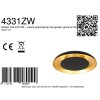 Steinhauer LED Deckenleuchte Golden Veil, runde Bauform, 2700 Kelvin warmweiß