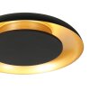 Steinhauer LED Deckenleuchte Golden Veil, runde Bauform, 2700 Kelvin warmweiß
