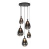 Steinhauer Glimsy LED Esstisch-Pendelleuchte 5-flammig dimmbar modern für Esszimmer