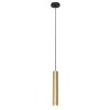 Steinhauer Tubel Pendelleuchte, Hängelampe in Messing, längenverstellbar, GU10