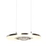 Steinhauer LED Pendelleuchte Soleil, flache Form, höhenverstellbar, 2700 Kelvin warmweiß