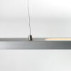 Steinhauer Bande LED Balkenpendelleuchte, 3-flammige Pendelleuchte, dimmbar, silber