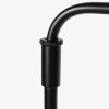 Steinhauer Bloeba Stehlampe als Leseleuchte mit verstellbarem Arm, naturfarbenem Holzschirm