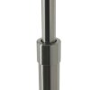 Steinhauer Prestige Chic dimmbare Schwenkarm-Stehlampe, 250 cm, gold-schwarzer Stoffschirm