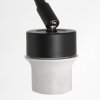 Steinhauer Prestige Chic Bogenstehlampe aus Metall mit goldfarbenem Stoffschirm, dimmbar