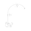 Steinhauer Stehlampe Sparkled Light mit rundem schwarzem Stoffschirm, verstellbar