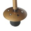 Steinhauer Sparkled Light verstellbare Bogenstehlampe bronzefarben mit weißem Schirm