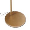 Steinhauer Sparkled Light bronzefarbene Stehlampe als Bogenlampe mit weißem Stoffschirm