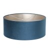Steinhauer Sparkled Light moderne Bogenstehlampe Bronze mit blauem Schirm, dimmbar