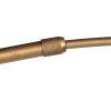 Steinhauer Sparkled Light moderne Bogenstehlampe Bronze mit blauem Schirm, dimmbar