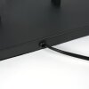 Steinhauer Stehlampe Stang, verstellbar, rechteckiger Rahmen, grauer Stoffschirm