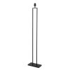Steinhauer Stehlampe Stang, verstellbar, rechteckiger Rahmen, grauer Stoffschirm