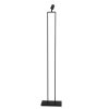 Steinhauer Stang dimmbare Stehlampe mit blauem Schirm, E27 und Metallgestell