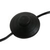 Steinhauer Stang dimmbare Stehlampe mit blauem Schirm, E27 und Metallgestell