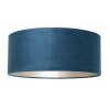 Steinhauer Stang dimmbare Stehlampe mit blauem Schirm, E27 und Metallgestell