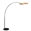 Steinhauer Ringlux goldfarbene LED Bogen-Stehlampe mit Ring, 4000 Lumen, 20 W