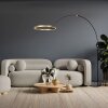 Steinhauer Ringlux goldfarbene LED Bogen-Stehlampe mit Ring, 4000 Lumen, 20 W