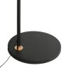 Steinhauer Ringlux goldfarbene LED Bogen-Stehlampe mit Ring, 4000 Lumen, 20 W
