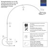 Steinhauer Ringlux LED Bogenstehlampe mit weißem Ringschirm, 2-flammig, 240 cm