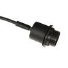 Steinhauer Sparkled Light Bogen-Stehlampe 3-flammig mit gold-schwarzen Stoffschirmen, E27