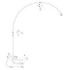 Steinhauer Sparkled Light naturfarbene Bambus-Stehlampe dimmbar, 240 cm hoch