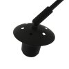 Steinhauer Sparkled Light Bogen-Wandleuchte mit goldfarbenem Stoffschirm