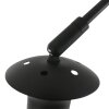 Steinhauer Sparkled Light Bogen-Wandleuchte mit goldfarbenem Stoffschirm