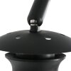 Steinhauer Sparkled Light Bogen-Wandleuchte mit goldfarbenem Stoffschirm