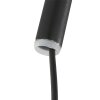 Steinhauer Sparkled Light Bogen-Wandleuchte mit goldfarbenem Stoffschirm