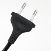 Steinhauer Sparkled Light Bogen-Wandleuchte mit goldfarbenem Stoffschirm